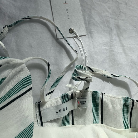 LULUS/Lush front tie midi dress- NEW WITH TAGS - Picture 5 of 5